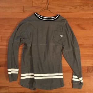 Gray pink sweatshirt